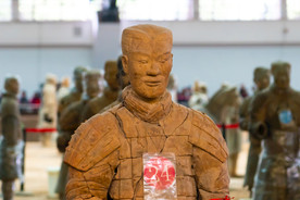 秦兵马俑一号坑遗址24号兵俑