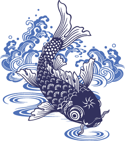 传统鲤鱼图案
