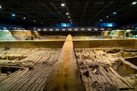 秦兵马俑二号坑遗址四个方阵