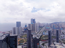 大连东港海滨景色