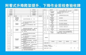 爬架验收牌