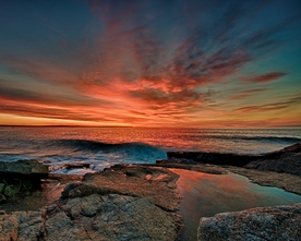 海岸风景摄影图