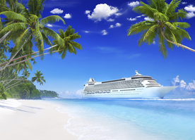 海岸风景摄影图