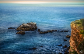 海岸风景摄影图