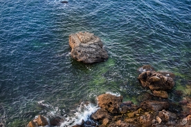 海岸风景摄影图