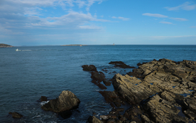 海岸风景摄影图