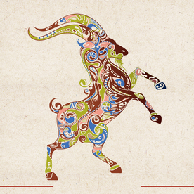 矢量动物 矢量植物 插画 手绘