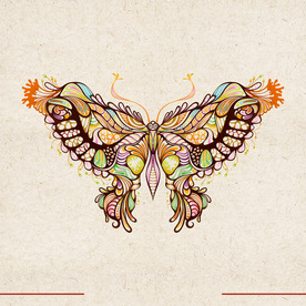 矢量动物 矢量植物 插画 手绘