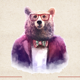 矢量动物 矢量植物 插画 手绘