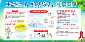 预防艾滋公益宣传展板素材
