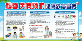 秋季疾病健康公益宣传素材