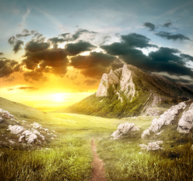 海岸风景摄影图