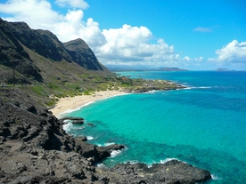 海岸风景摄影图