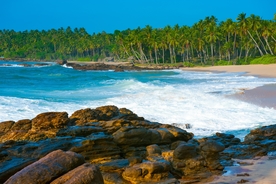 海岸风景摄影图