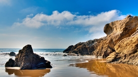 海岸风景摄影图