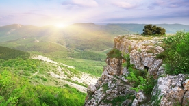 海岸风景摄影图