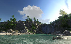 海岸风景摄影图