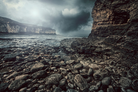 海岸风景摄影图