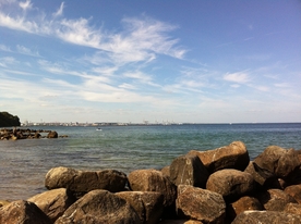 海岸风景摄影图