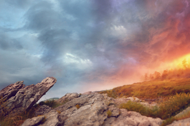 海岸风景摄影图