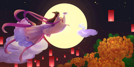 古风国潮意境复古海报背景素材