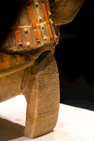 秦兵马俑二号坑遗址跪射俑履底