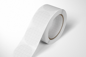 圆卷贴纸样机集