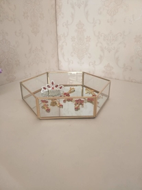 几何多边形玻璃花房摆件实拍图