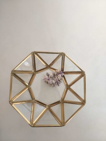 几何多边形玻璃花房摆件实拍图