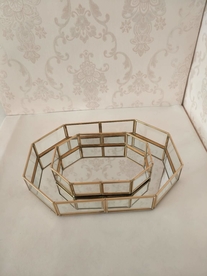 北欧风几何玻璃花房摆件实拍图