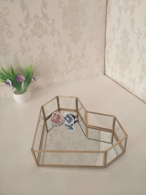 北欧风几何玻璃花房摆件实拍图