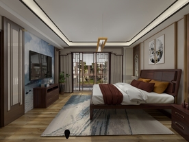 新中式卧室