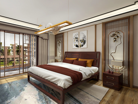 新中式卧室