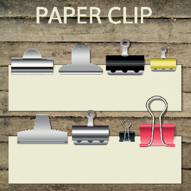 纸夹矢量素材