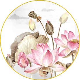 新中式意境荷花装饰画