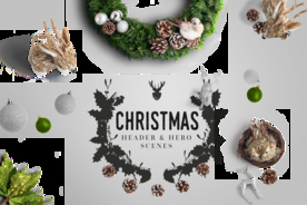 温馨圣诞插画背景装饰海报图片