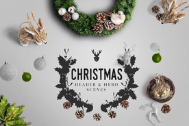 温馨圣诞插画背景装饰海报图片