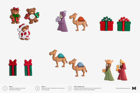 温馨圣诞插画背景装饰海报图片