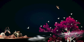 地产活动背景海报素材