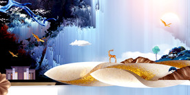 地产活动背景海报素材