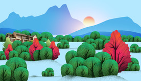 地产复古活动宣传海报背景素材