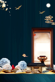 地产复古活动宣传海报背景素材