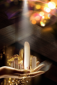 地产复古活动宣传海报背景素材