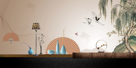 地产复古活动宣传海报背景素材