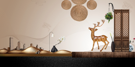 地产复古活动宣传海报背景素材