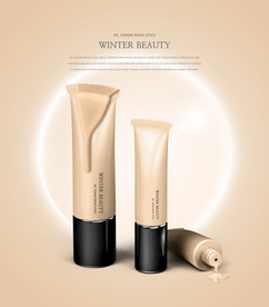 高端简约化妆品合成图片