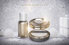 高端简约化妆品合成图片