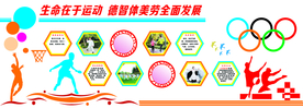 运动体育造型墙