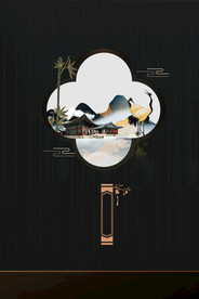 地产复古活动宣传背景海报素材