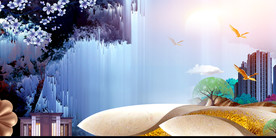 地产复古活动宣传背景海报素材